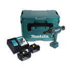 Makita DRV 250 RFJ Akku Blindnietsetzgerät 18 V 20 kN Brushless + 2x Akku 3,0 Ah + Ladegerät + Makpac