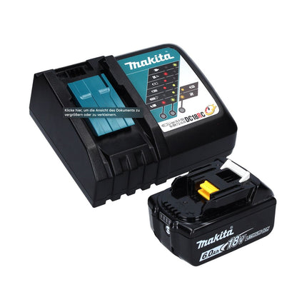 Makita DRV 250 RG1J Akku Blindnietsetzgerät 18 V 20 kN Brushless + 1x Akku 6,0 Ah + Ladegerät + Makpac