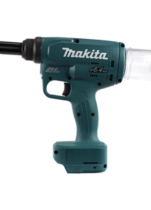 Makita DRV 250 RGJ Akku Blindnietsetzgerät 18 V 20 kN Brushless + 2x Akku 6,0 Ah + Ladegerät + Makpac