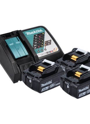 Makita DLX 2131 JX1 kit combinado de batería 18 V con DHP 482 62 Nm + DTD 152 165 Nm + 3x batería 3.0 Ah + cargador + Makpac