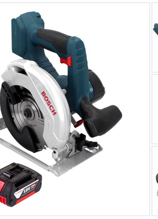 Bosch GKS 18 V-57 Professional Akku Kreissäge 18 V 165 mm + 1x Akku 4,0 Ah - ohne Ladegerät