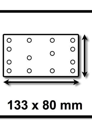 Festool STF 80x133 Schleifstreifen Granat P100 80 x 133 mm 400 Stk. ( 4x 499628 ) für Rutscher RTS 400, RTSC 400, RS 400, RS 4, LS 130 - Toolbrothers