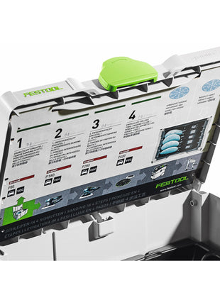 Festool SYS-STF D 150 4S Systainer³ ( 576843 ) Systemkoffer mit Einlage für Schleifmittel Ø 150 mm