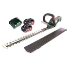 Metabo AHS 18-65 V tagliasiepi a batteria 18 V 63 cm + 2x batteria 8,0 Ah + caricatore