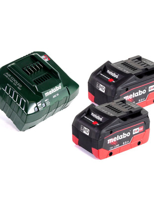 Metabo AHS 18-65 V Akku Heckenschere 18 V 63 cm + 2x Akku 8,0 Ah + Ladegerät