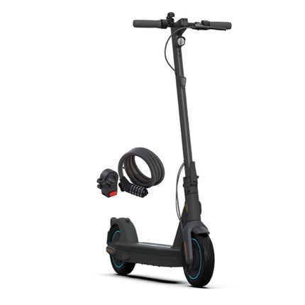 Ninebot Kick Scooter MAX G30D by Segway E-Scooter Elektro Roller 350 Watt + KickScooter Zahlenschloss