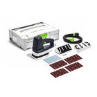 Lijadora lineal Festool LS 130 EQ-Plus DUPLEX 260 W 133 x 80 mm + 1x zapata de perfil radial R10 + 200x tiras de lijado + Systainer