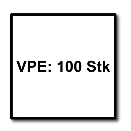 HECO MULTI MONTI plus MS Schraubanker 7,5 x 35 mm 100 Stück ( 49827 ) Betonschraube flacher Rundkopf T-Drive verzinkt blau A2K