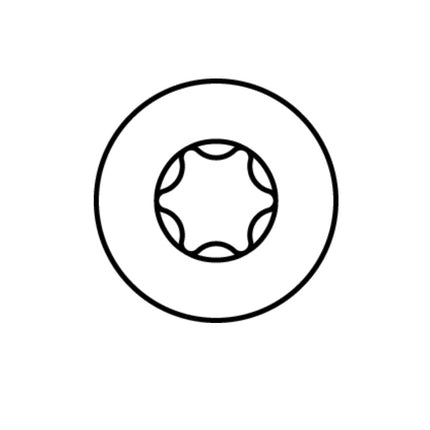 HECO MULTI MONTI plus MS Vite di ancoraggio 7,5 x 45 mm - 100 pz. ( 49829 ) Vite per calcestruzzo, testa tonda piatta, T-Drive, zincata blu, A2K