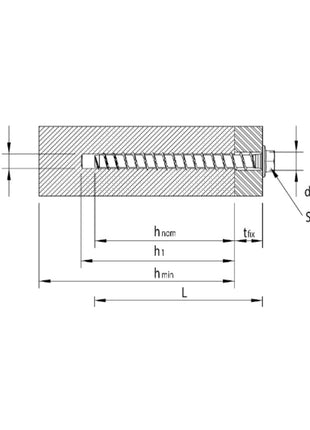 HECO MULTI MONTI plus SS anclaje de tornillo 7,5 x 100 mm 50 piezas (49817) tornillo para hormigón cabeza hexagonal con arandela prensada galvanizado azul A2K