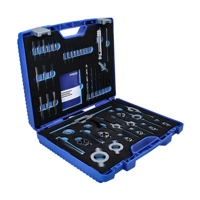 Exact GS52 Premium Gewindeschneid Sortiment 52 tlg. M3 - M12 ( 70571 ) + Koffer + Handbuch HSS Stahl - Toolbrothers