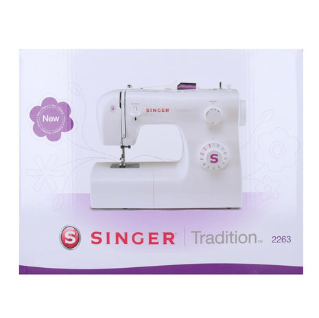 Singer 2263 Machine à Coudre Tradition 70 Watt 750 tr/min, longueur de point de 4 mm, largeur de point de 5 mm