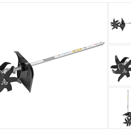 Makita KR400MP Kultivator Aufsatz Kultivierungsbreite 16 cm ( 195707-2 ) für DUX 60 / EX2650LHM