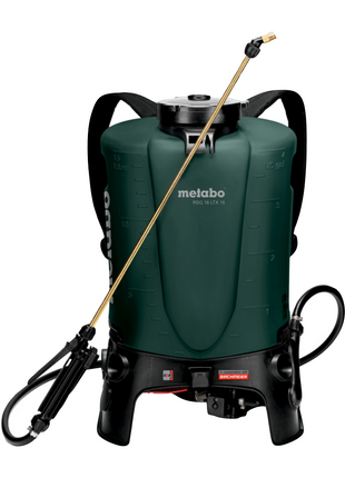 Metabo RSG 18 LTX 15 pulverizador de mochila a batería 18 V 15 L 3,0 bar + 2x batería 8,0 Ah + cargador