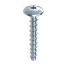 HECO MULTI MONTI plus MS anclaje de tornillo 7,5 x 35 mm 400 piezas (4x 49827) tornillo para hormigón cabeza redonda plana T-Drive galvanizado azul A2K