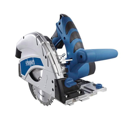 Scheppach PL 55 Sega ad affondamento 160 mm 1200 Watt ( 5901802915 ) + 2x Binari di guida 700 mm + Connettore per binari