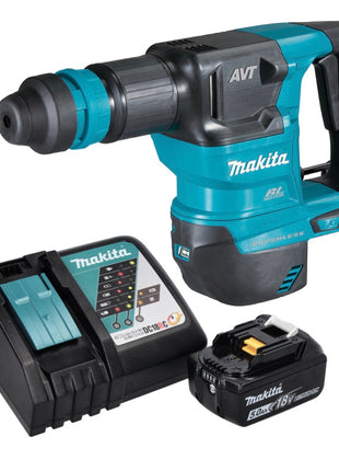 Martillo cincelador a batería Makita DHK 180 RT1 18 V 3,1 J SDS Plus Brushless + 1x batería 5,0 Ah + cargador