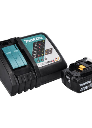 Martillo cincelador a batería Makita DHK 180 RT1 18 V 3,1 J SDS Plus Brushless + 1x batería 5,0 Ah + cargador