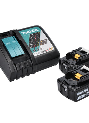 Martillo cincelador a batería Makita DHK 180 RT 18 V 3,1 J SDS Plus Brushless + 2x batería 5,0 Ah + cargador