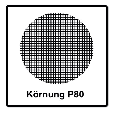 Mirka BASECUT Disco abrasivo Grip 150 mm P80 / 15 fori - 100 pz. ( 2261109980 )