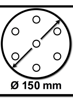 Mirka BASECUT Schleifscheiben 150 mm P120 100 Stk. ( 2261109912 ) Grip 15 Loch