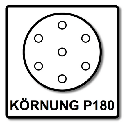 Mirka BASECUT Disco abrasivo Grip 150 mm P180 / 15 fori - 100 pz. ( 2261109918 )