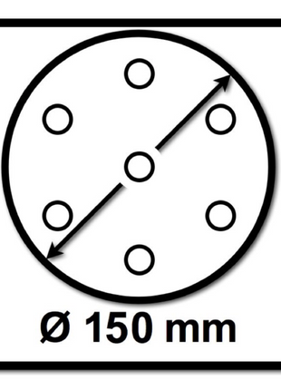 Mirka BASECUT Schleifscheiben 150 mm P320 100 Stk. ( 2261109932 ) Grip 15 Loch