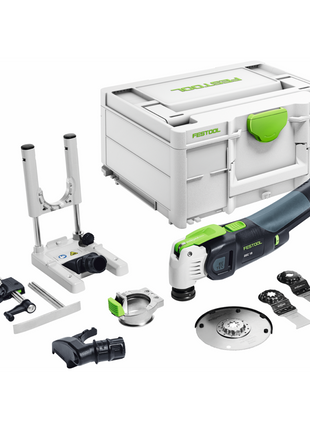 Festool VECTURO OSC 18 E-Basic Set Akku Oszillierer 18 V Starlock Max ( 576592 ) Brushless + 7 tlg. Zubehör Set + Systainer - ohne Akku, ohne Ladegerät ( Nachfolger von 574849 ) - Toolbrothers