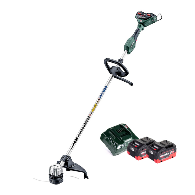 Metabo FSD 36-18 LTX BL 40 Decespugliatore a batteria 36 V ( 2x 18 V ) impugnatura rotonda brushless + 2x batteria 8,0 Ah + caricabatteria