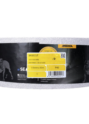 Mirka BASECUT Schleifpapier 115 mm x 50 m P40 2x Schleifrolle ( 2x 2251100140N ) Universal Schleifpapier - Toolbrothers