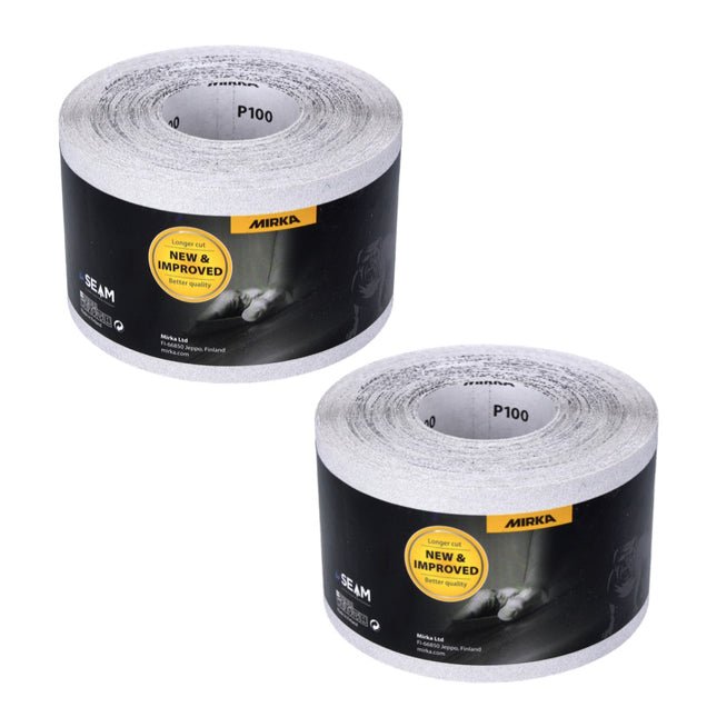 Mirka BASECUT Rotolo di carta abrasiva universale 115 mm x 50 m / P100 / 2 pz. - ( 2x 2251100110N )