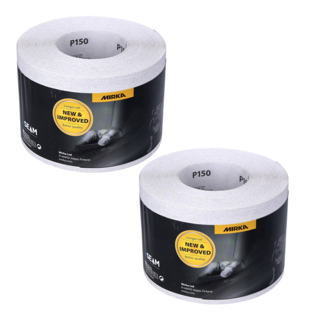 Mirka BASECUT Rotolo di carta abrasiva universale 115 mm x 50 m / P150 / 2 pz. - ( 2x 2251100115N )