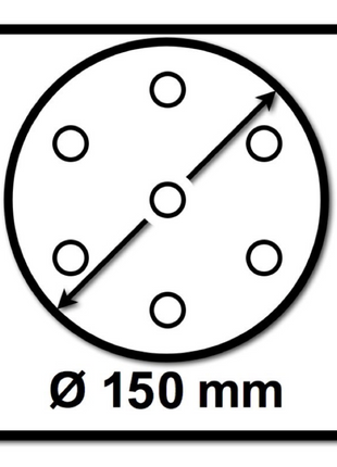 Mirka BASECUT Schleifscheiben 150 mm P100 400 Stk. ( 4x 2261109910 ) Grip 15 Loch