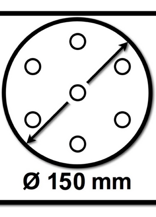 Mirka BASECUT Schleifscheiben 150 mm P240 400 Stk. ( 4x 2261109925 ) Grip 15 Loch