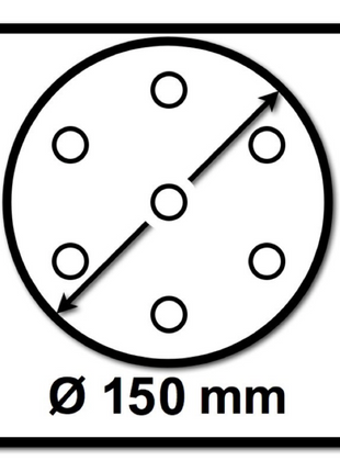 Mirka BASECUT Schleifscheiben 150 mm P180 200 Stk. ( 2x 2261109918 ) Grip 15 Loch