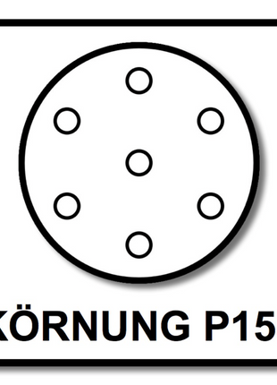 Mirka BASECUT Schleifscheiben 150 mm P150 200 Stk. ( 2x 2261109915 ) Grip 15 Loch