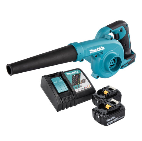 Soplador de hojas a batería Makita DUB 185 RM 18 V + 2x baterías 4,0 Ah + cargador