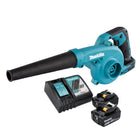 Makita DUB 185 RT soffiatore di foglie a batteria 18 V + 2x batteria ricaricabile 5,0 Ah + caricabatterie