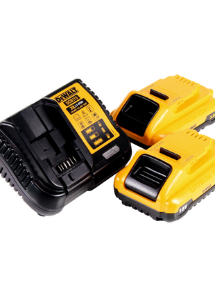 Scie circulaire sur batterie DeWalt DCS 570 L2 18 V 184 mm sans balais + 2 batteries 3,0 Ah + chargeur