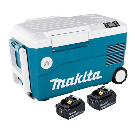 Makita DCW 180 M Glacière et réchaud sans fil 36 V ( 2x 18 V ) 20 L + 2x batterie 4,0 Ah - sans chargeur