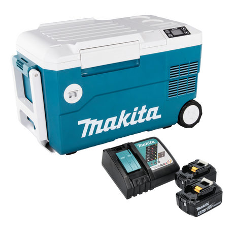 Makita DCW 180 RM Glacière et réchaud 36 V ( 2x 18 V ) 20 L + 2x Batterie 4,0 Ah + Chargeur