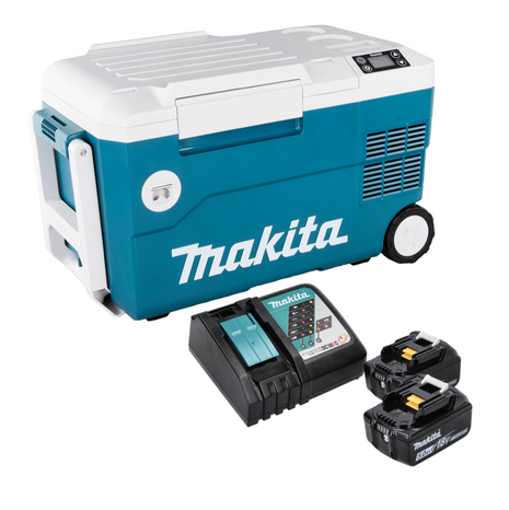 Makita DCW 180 RT Glacière et boîte chauffante sans fil 36 V 20 L + 2x Batteries 5,0 Ah + Chargeur