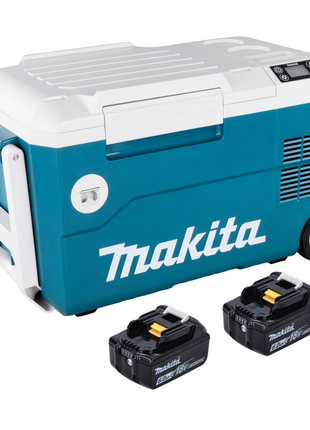 Caja de refrigeración y calefacción con batería Makita DCW 180 G 36 V (2x 18 V) 20 L + 2x batería 6,0 Ah - sin cargador