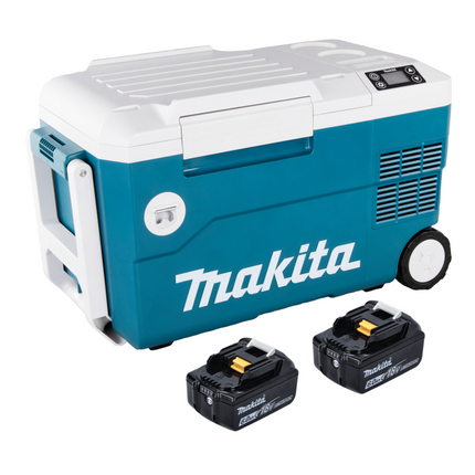Makita DCW 180 G Raffreddatore e scaldavivande a batteria 36 V 20 L + 2x batterie 6,0 Ah - senza caricabatterie