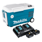 Makita DCW 180 PG Compressore refrigerante e riscaldatore a batteria 36 V ( 2x 18 V ) 20 L + 2x batteria 6,0 Ah + doppio caricabatterie