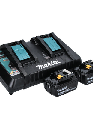 Makita DCW 180 PG Akku Kühl und Wärme Box 36 V ( 2x 18 V ) 20 L + 2x Akku 6,0 Ah + Doppelladegerät