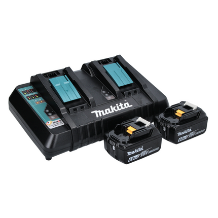 Makita DCW 180 PG Compressore refrigerante e riscaldatore a batteria 36 V ( 2x 18 V ) 20 L + 2x batteria 6,0 Ah + doppio caricabatterie