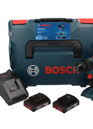 Bosch GSB 18 V-55 Professional Perceuse-visseuse sans fil sans balai + 2x Batteries 2,0 Ah + 1x Chargeur + Coffret  ( 06019H5370 )