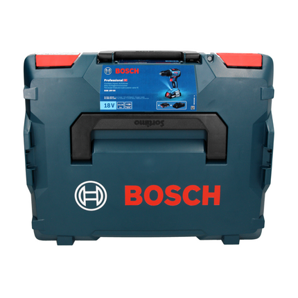 Bosch GSB 18V-55 Professional Trapano avvitatore a batteria 18V 55Nm Brushless + 2x Batterie 2,0 Ah + Caricabatterie +Valigetta L-Boxx ( 06019H5370 )