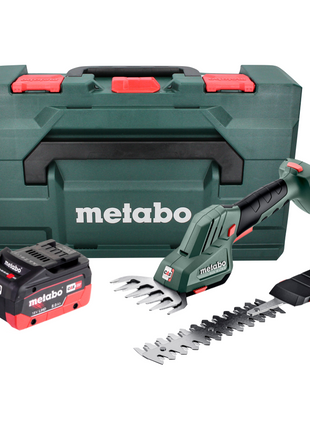 Cisaille à gazon et à arbustes sans fil Metabo SGS 18 LTX Q 18 V + 1x batterie 8,0 Ah + metaBOX - sans chargeur